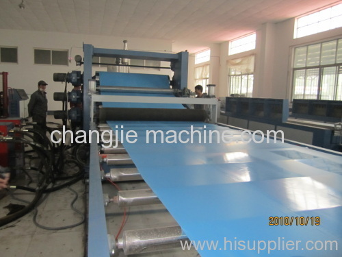 pvc sheet extruding machine