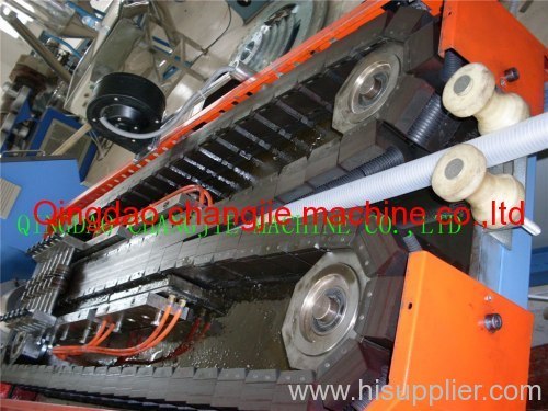 PE single wall corrugated pipe extruder