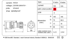 P14541/P34541 Industrial plug