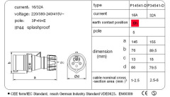P14541-D/P34541-D Industrial plug