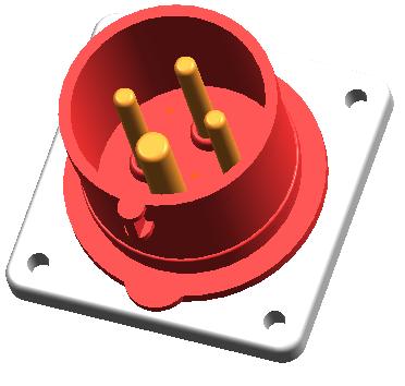 FP14441/FP34441 Panel mounted socket