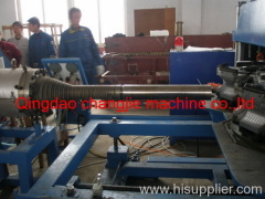 PE double wall corrugated pipe production line