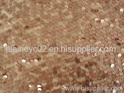 Mesh fabric---6mm spangle embroidery