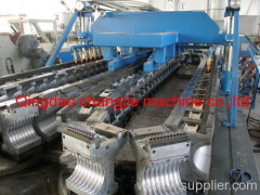 PE double wall corrugated pipe making unit