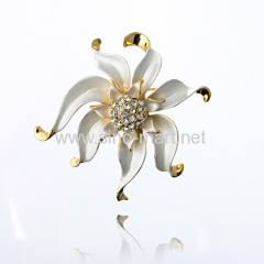 Lily shaped brooches