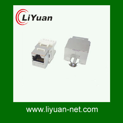 LY-KJ5-32 Dual IDC 180 degree Shielded cat.5e jack module