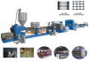 Unidirectional and two-direction earthwork plastic grid production line