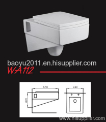 wall hung toilet