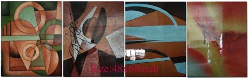 High gloss abstract oil painting