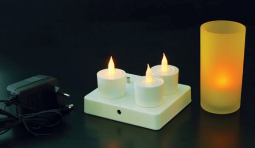S/4 Rechargeable candle light