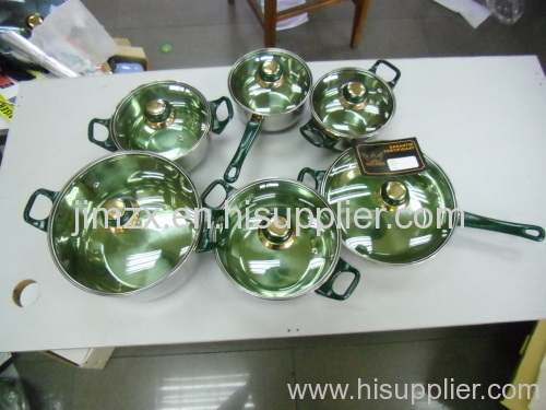 12pcs stainelss steel cookware set