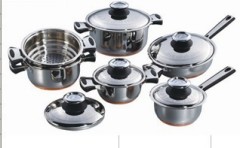 21pcs stainless steel cookware sets