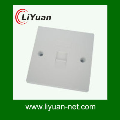 wall mountable network face plate