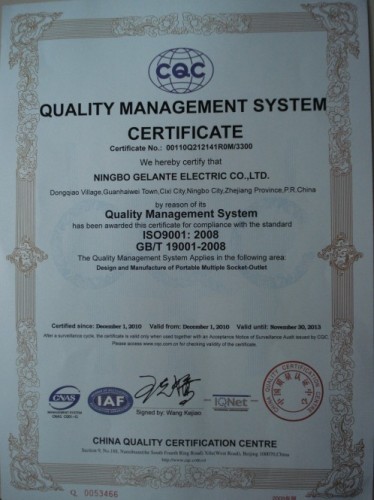 ISO Certificates