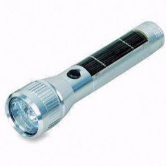 Aluminum solar flashlights