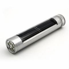 Aluminum solar flashlight