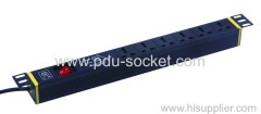 6 way plastic case PDU