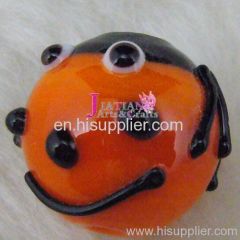 halloween glass beads