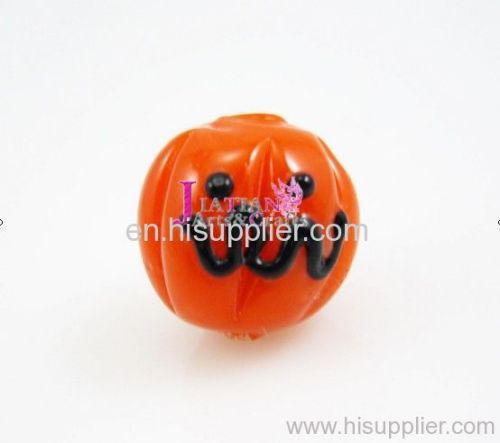 halloween glass beads