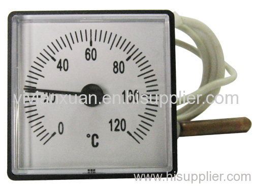 Square capillary thermometer