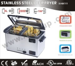 Stainless steel deep fryer