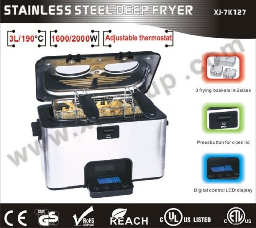 Digital stainless steel deep fat fryer