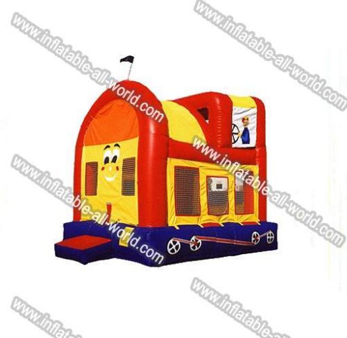 Red & Yellow Train Bounce House