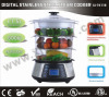 Digital stainless steel steam cooker