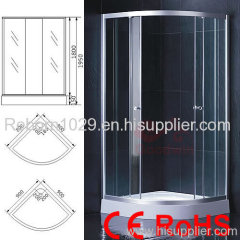 sliding shower room