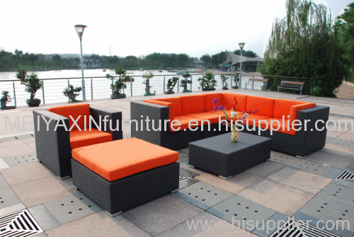 outdoor furniture--rattan sofa