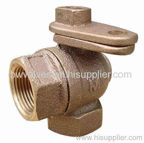 Bronze lockable ball valve