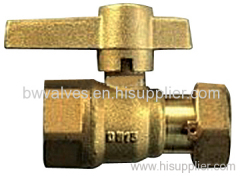 Brass lockable ball valve