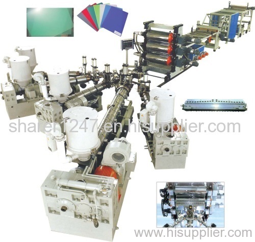 PS plastic sheet extrusion production line