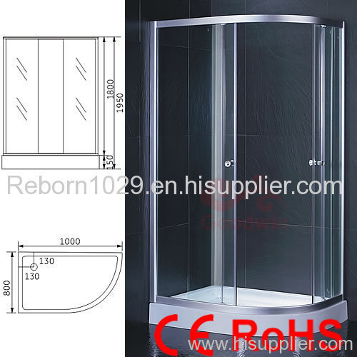 tempered shower room