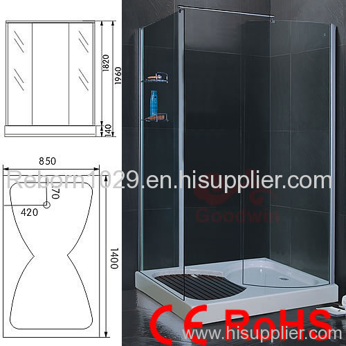 tempered shower room