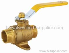 Brass gas ball valve