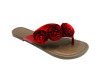 Rosette Flat Thong Slipper Sandal