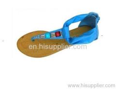 Beaded thong flat sandal