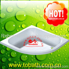 fiberglass shower tray