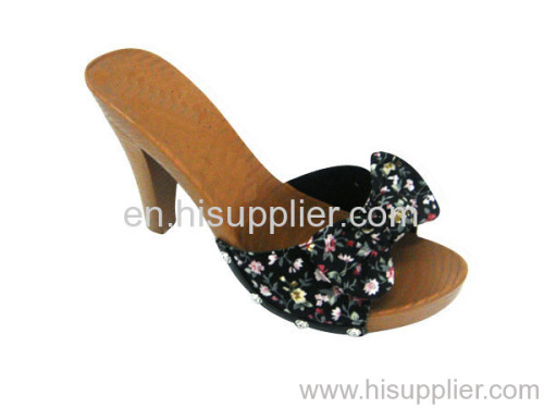 printcloth bow sandal