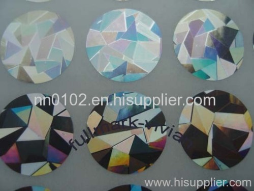 15mm round holographic sticker from stock