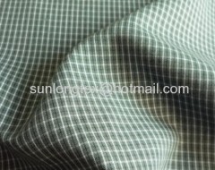 Rayon polyester mini check sandwash fabric
