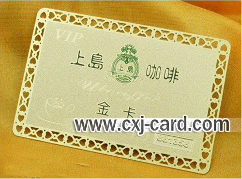 metal golden card