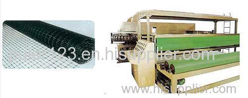 Unidirectional and two-direction plastic earthwork grid production line