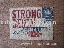 retro jeans fabric label