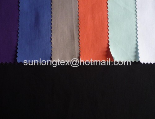 Cotton nylon stretch poplin fabric