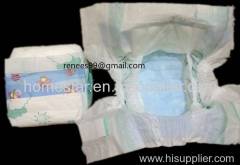 Baby diapers with magice tapes and breathable film