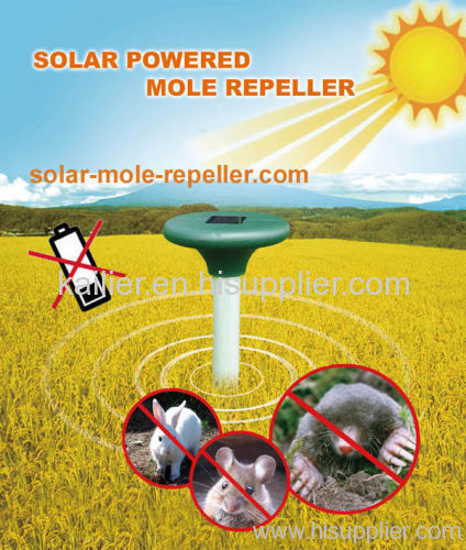 solar powered mole repeller