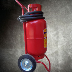 wheeled fire extinguisher