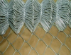 Galvanized chain link fence